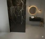 Plato de ducha mármol APUANO Negro - Imagen 2