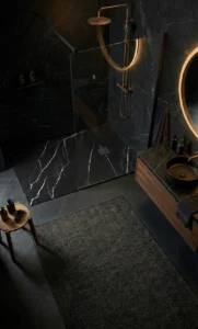 IMBERDECK-APUANO NEGRO-Plato de ducha imitación marmol negro (3)